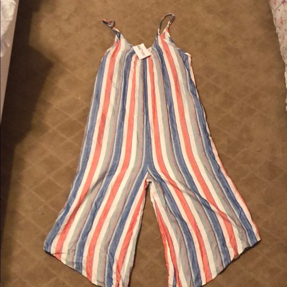 Red white and blue playsuit